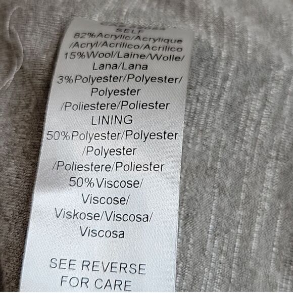 Anthropologie Elevensus Label  Cream Boucle Moto Jacket Size Small - Picture 9 of 10